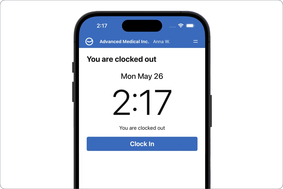 Phone clocking